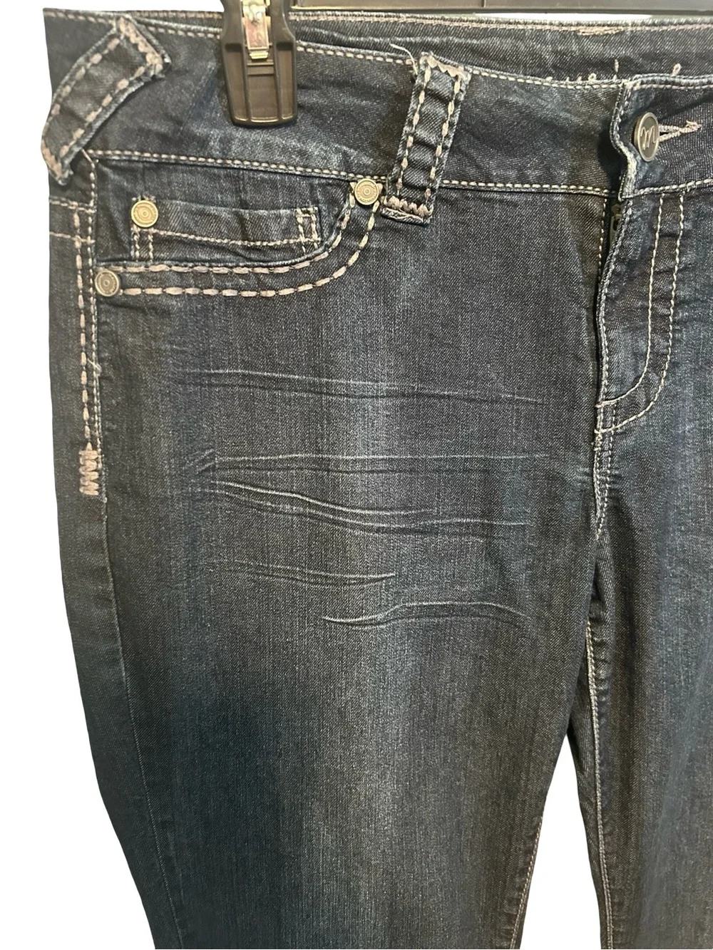 Maurices Dark Blue Skinny Stretch Jeans - Picture 3 of 4